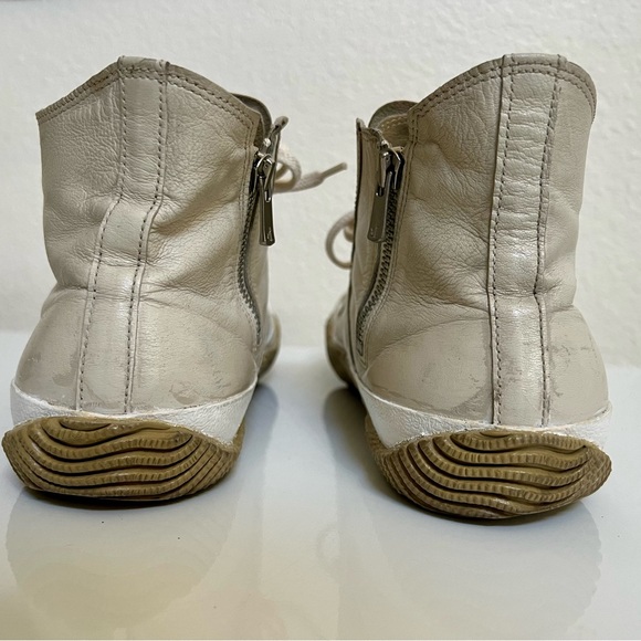 SPINGLE MOVE - White Leather Hi-Tops - Made in Japan - Size 28cm - Picture 7 of 9